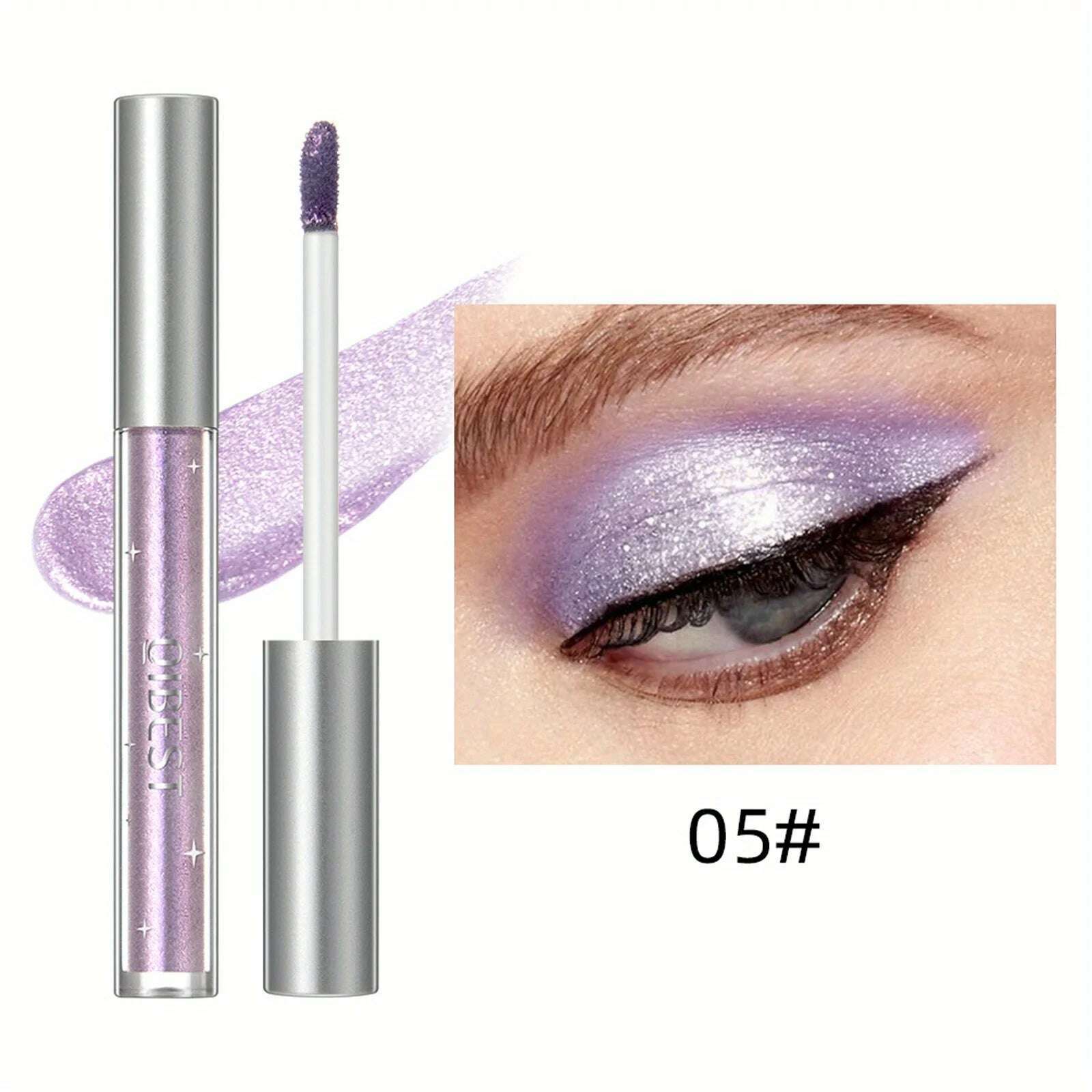 KIMLUD, Liquid Eyeshadow Sticker Cosmetics Shadows Pencil Eyeliner Quick-drying Glitter Shimmer Eyeshadow Pen Outline Eye Makeup, 5, KIMLUD APPAREL - Womens Clothes