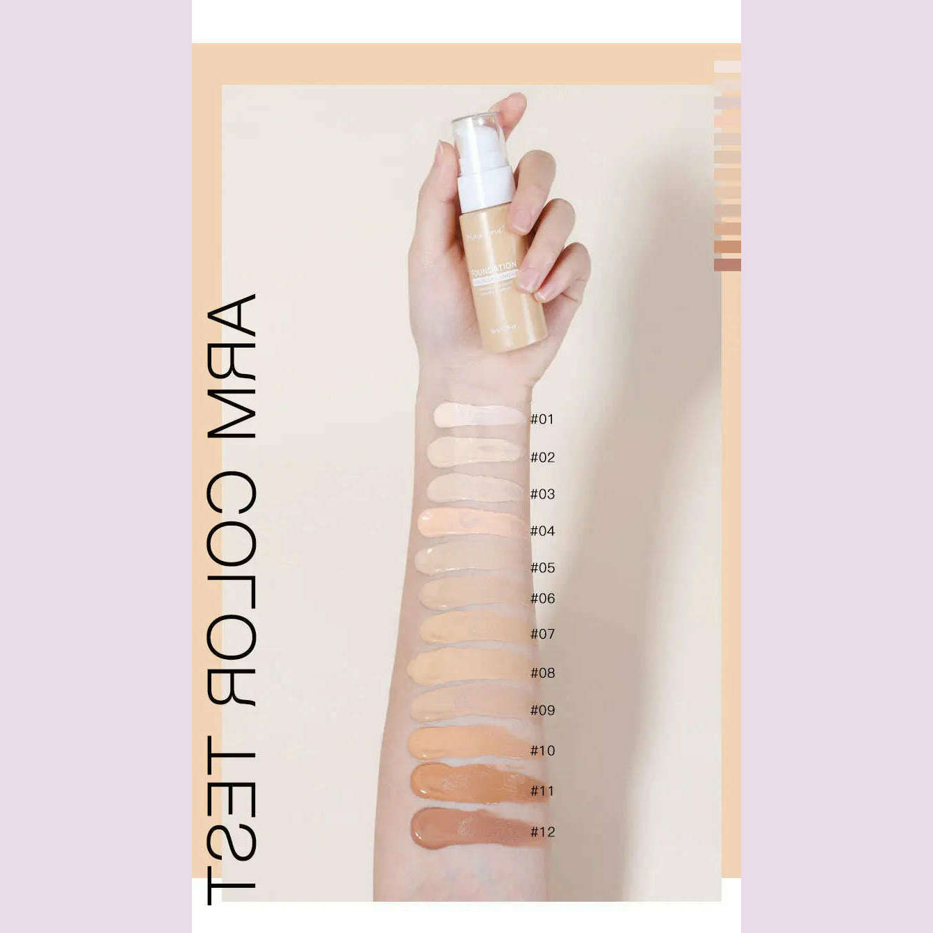 Liquid Foundation Effective Concealer Waterproof Sweat-resistant Makeup Professional Cosmetics - KIMLUD