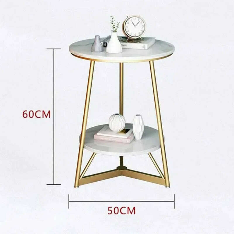 KIMLUD, Living Room Luxury Side Table Bedroom Metal Design Storage Premium Side Table Modern Iron Armoires De Salon Home Furniture, KIMLUD Womens Clothes