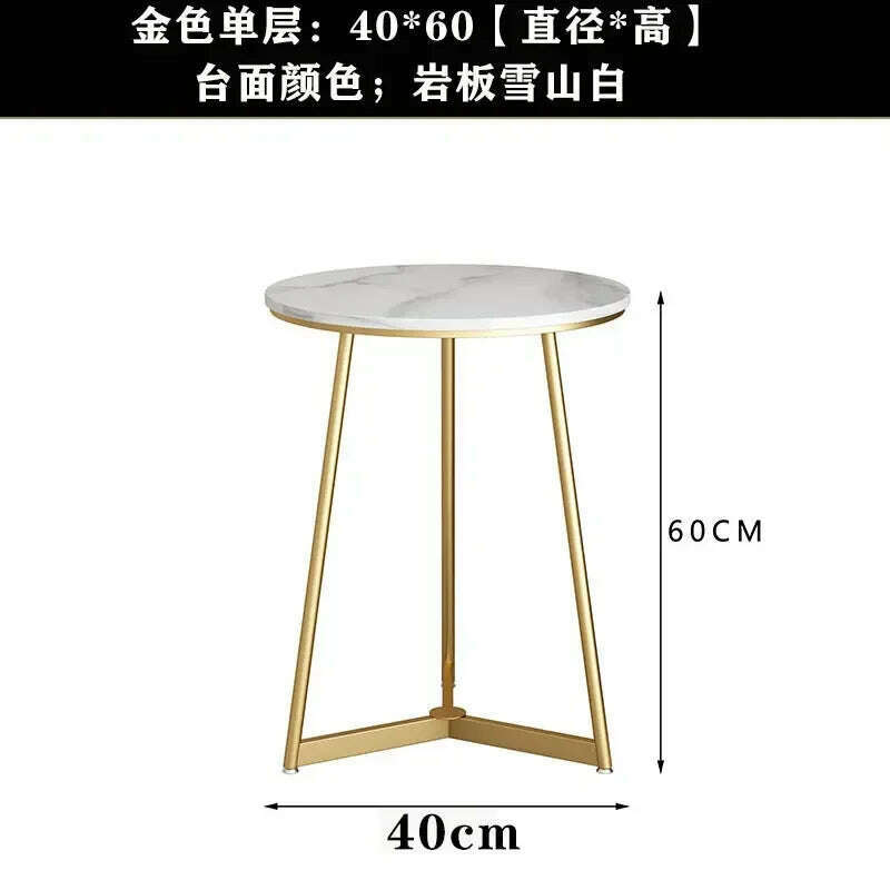 KIMLUD, Living Room Luxury Side Table Bedroom Metal Design Storage Premium Side Table Modern Iron Armoires De Salon Home Furniture, 40X60CM, KIMLUD APPAREL - Womens Clothes