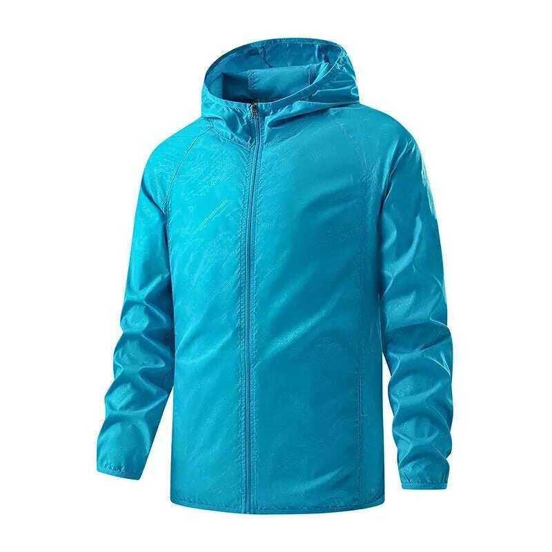 LNGXO Men Women Waterproof Hiking Jackets Sun Protection Windbreaker Camping Climbing Outdoor Rain Coat Unisex Portable Clothes - KIMLUD