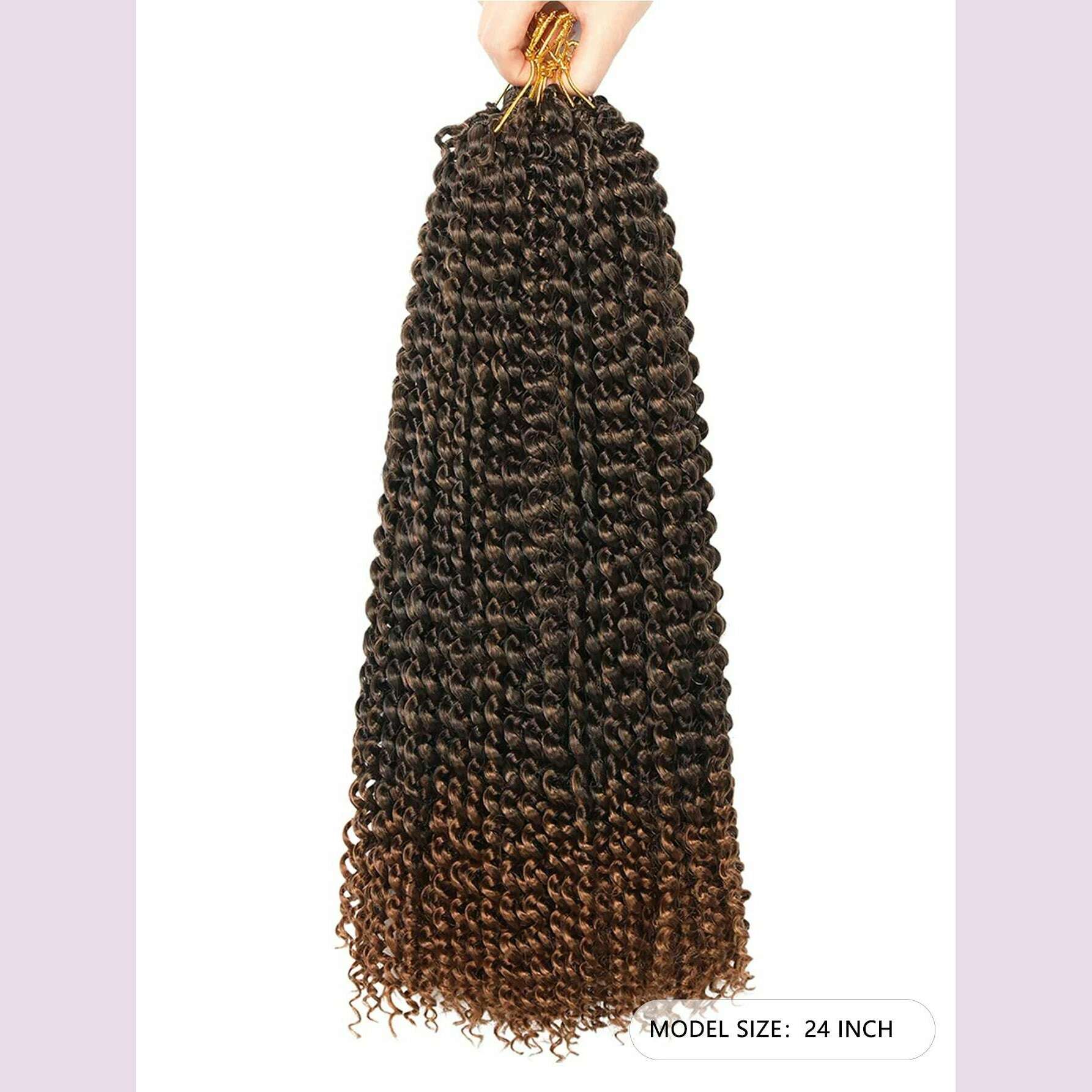 Long Passion Twist Hair (18,24 Inch) Water Wave Crochet Hair for Black Women Passion Twist Crochet Hair for Butterfly Locs 1 Pac - KIMLUD