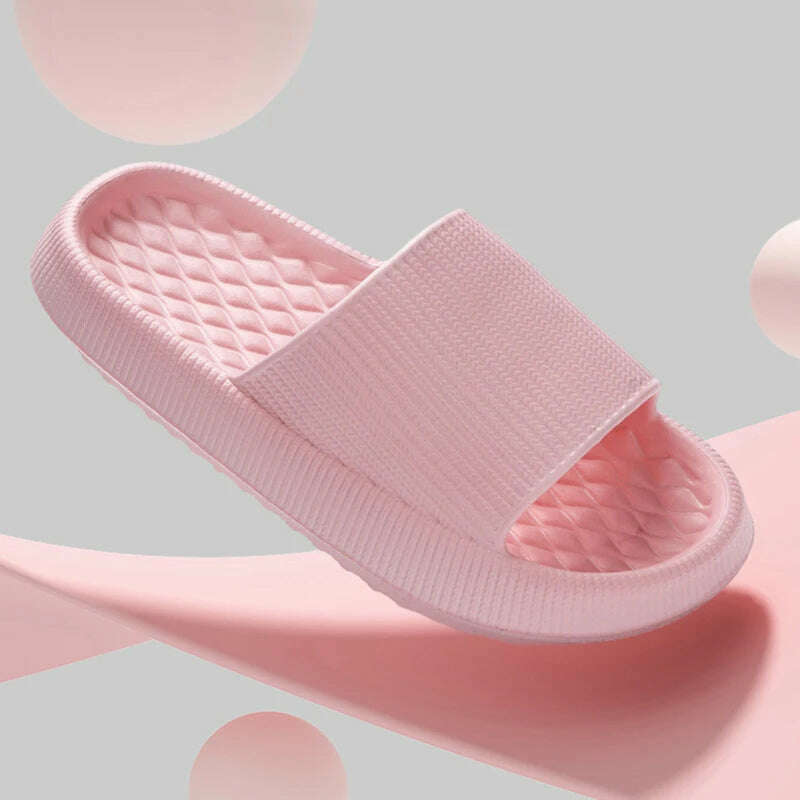 KIMLUD, Lucyever 2024 Summer Non-slip Soft Cloud Slippers Women Comfy Eva Thick Platform Slides Woman Couple Bathroom Home Flip Flops 45, KIMLUD Womens Clothes