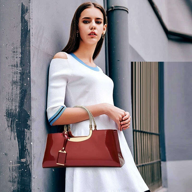 Luxury Designer Handbag Women 2023 Evening Party Hand Bag Red Black Blue Pink Beige Ladies Handbags Sac A Main Femme Bolso Mujer - KIMLUD