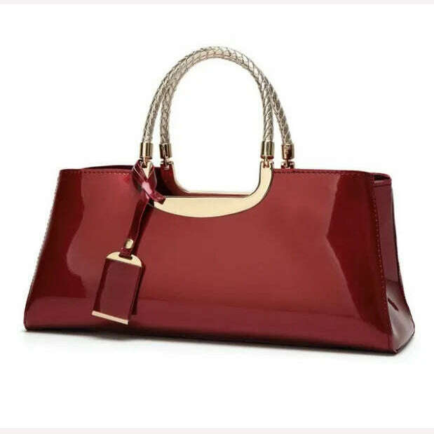 KIMLUD, Luxury Designer Handbag Women 2023 Evening Party Hand Bag Red Black Blue Pink Beige Ladies Handbags Sac A Main Femme Bolso Mujer, Burgundy, KIMLUD APPAREL - Womens Clothes