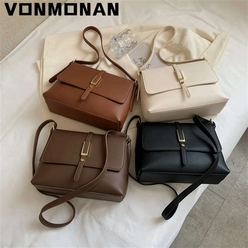 Luxury Designer Handbags Purses Women Fashion Shoulder Bags High Quality Leather Crossbody Messenger Bags for Female Sac A Main - KIMLUD