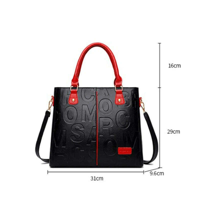 Luxury Designer Handbags Women Large Capacity Tote Bag Famous Brand pu Leather Shoulder Crossbody Bags for Ladies Bolsos Mujer - KIMLUD