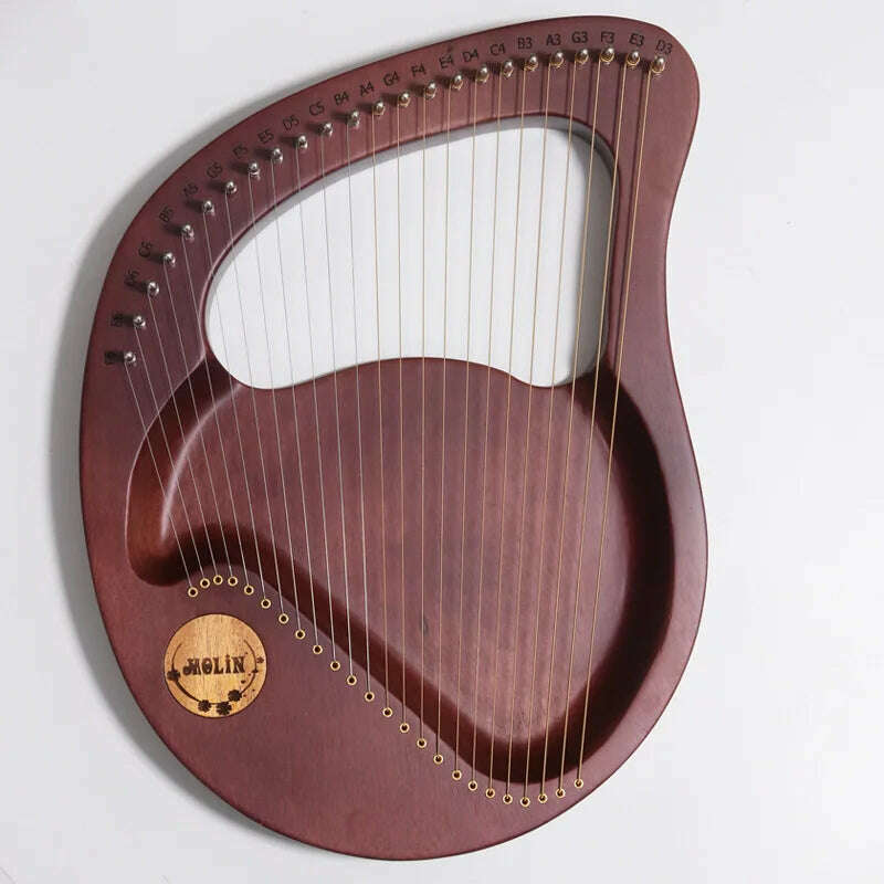 Lyre Harp 10/16/19/21/24 Strings Piano Harp Lyre Harp Mahogany Stringed Musical Instrument With Tuning Wrench Spare Strings - KIMLUD