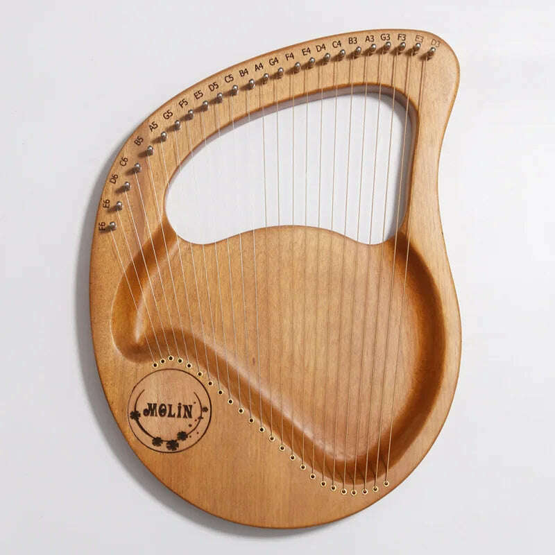 Lyre Harp 10/16/19/21/24 Strings Piano Harp Lyre Harp Mahogany Stringed Musical Instrument With Tuning Wrench Spare Strings - KIMLUD