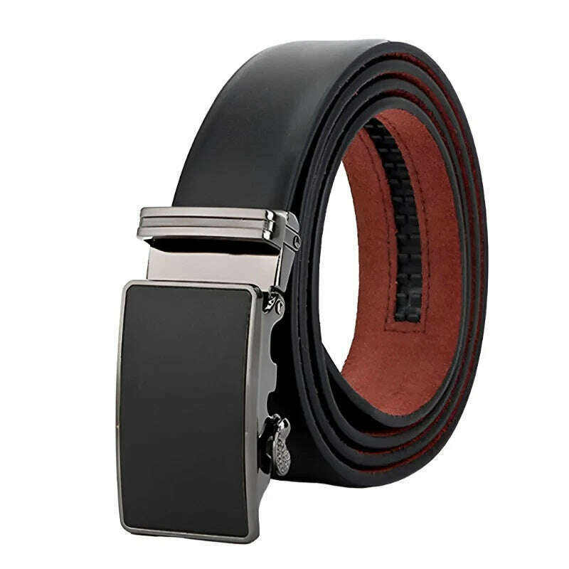 KIMLUD, Maikun Luxury Leather Belt for Men Original Designt Ostrich Grain Automatic Buckle Belt Ceinture Homme Cinto Masculino, KIMLUD Womens Clothes