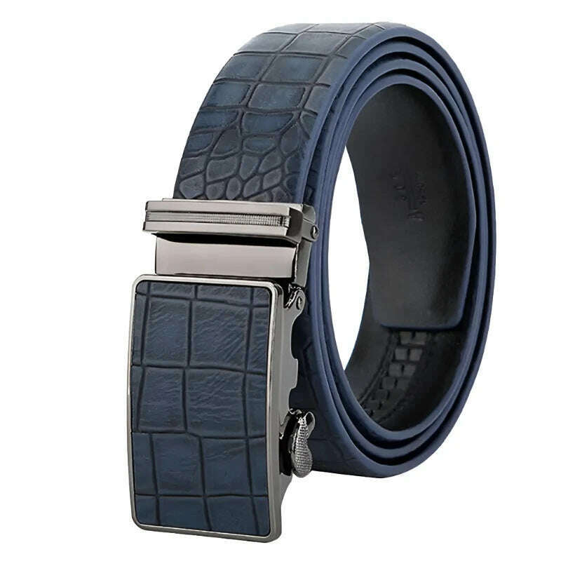 Maikun Luxury Leather Belt for Men Original Designt Ostrich Grain Automatic Buckle Belt Ceinture Homme Cinto Masculino - KIMLUD