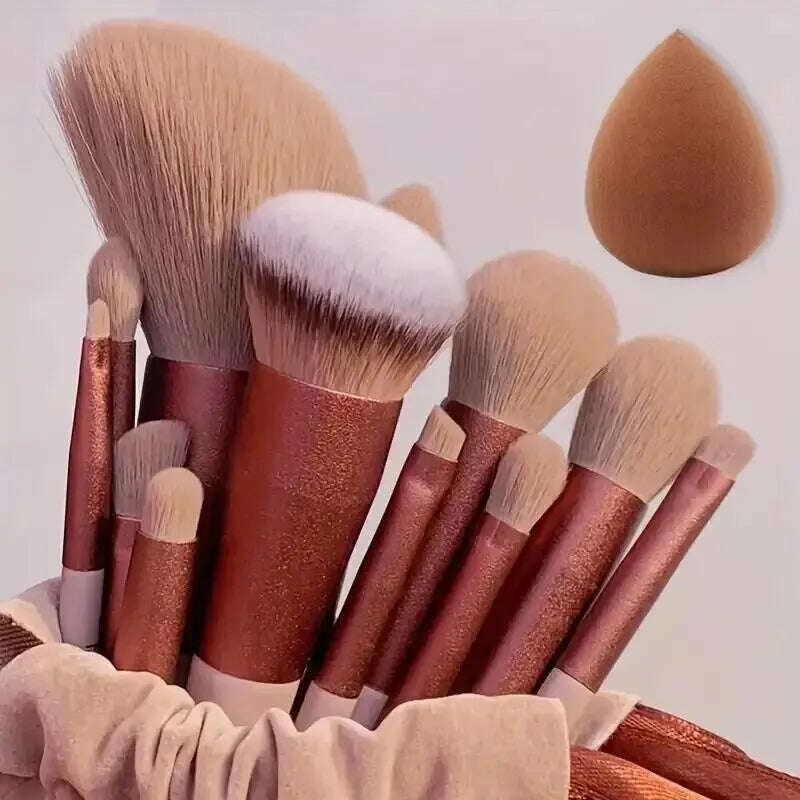 Makeup Brush Set Soft Fluffy Professiona Cosmetic Foundation Powder Eyeshadow Kabuki Blending Make Up Brush Beauty Tool Makeup - KIMLUD