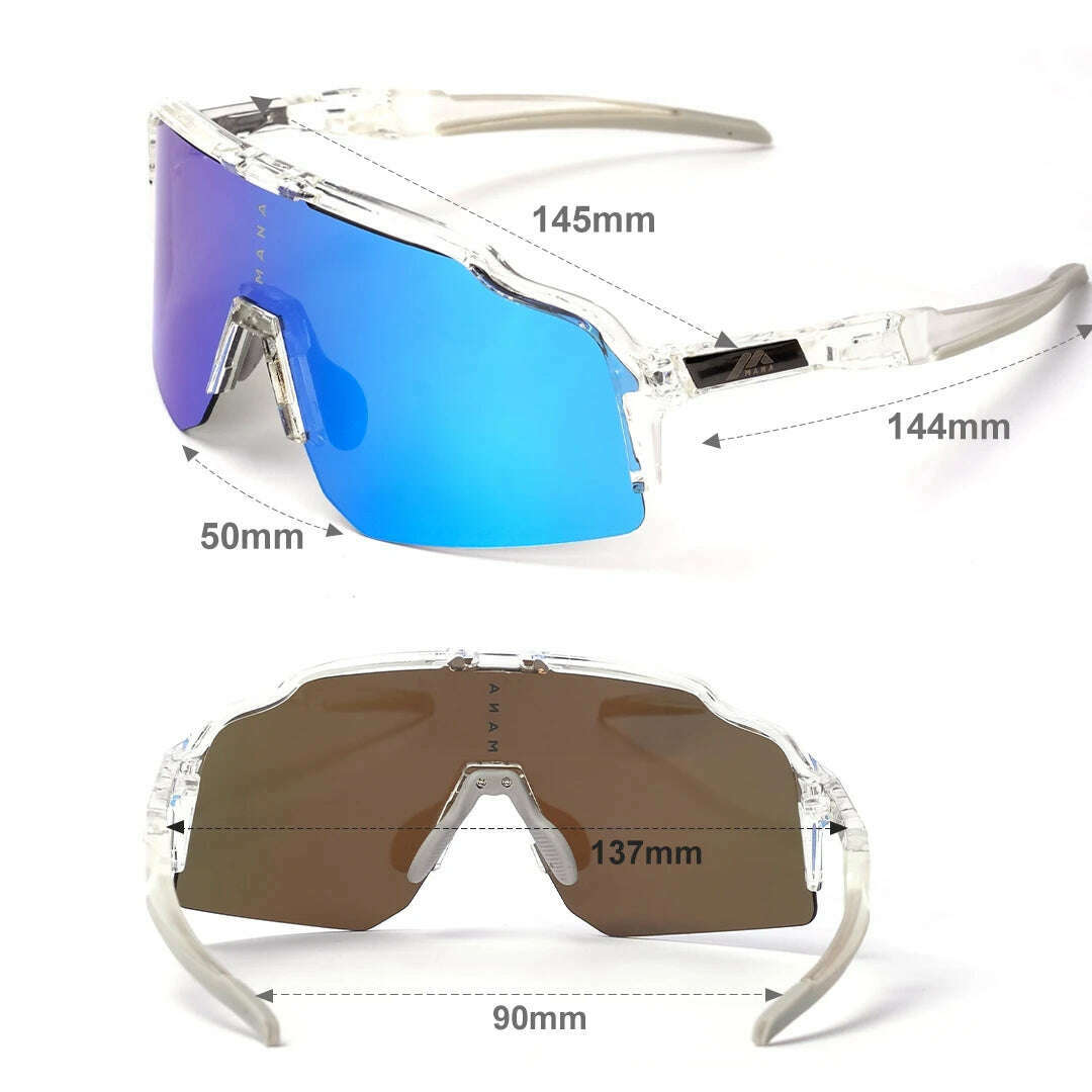 MANA Cycling Sunglasses Sport Mail Goggles Bicycle Mountain Bike Glasses Men's Eyewear - KIMLUD