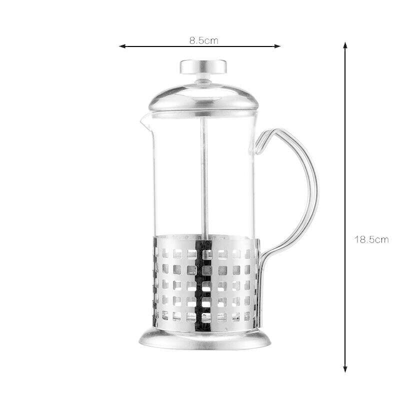 KIMLUD, Manual Coffee Espresso Maker Pot French Coffee Tea Percolator Filter Stainless Steel Glass Teapot Cafetiere Press Plunger 350ml, KIMLUD Womens Clothes