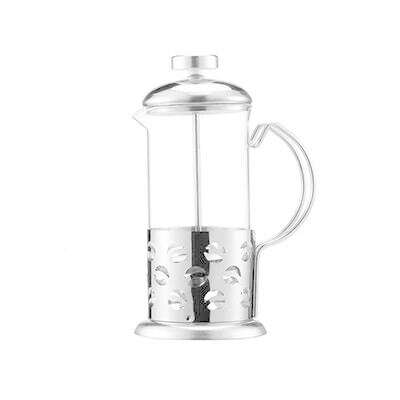 KIMLUD, Manual Coffee Espresso Maker Pot French Coffee Tea Percolator Filter Stainless Steel Glass Teapot Cafetiere Press Plunger 350ml, Beans patern, KIMLUD APPAREL - Womens Clothes