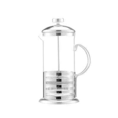 KIMLUD, Manual Coffee Espresso Maker Pot French Coffee Tea Percolator Filter Stainless Steel Glass Teapot Cafetiere Press Plunger 350ml, Stripe patern, KIMLUD APPAREL - Womens Clothes