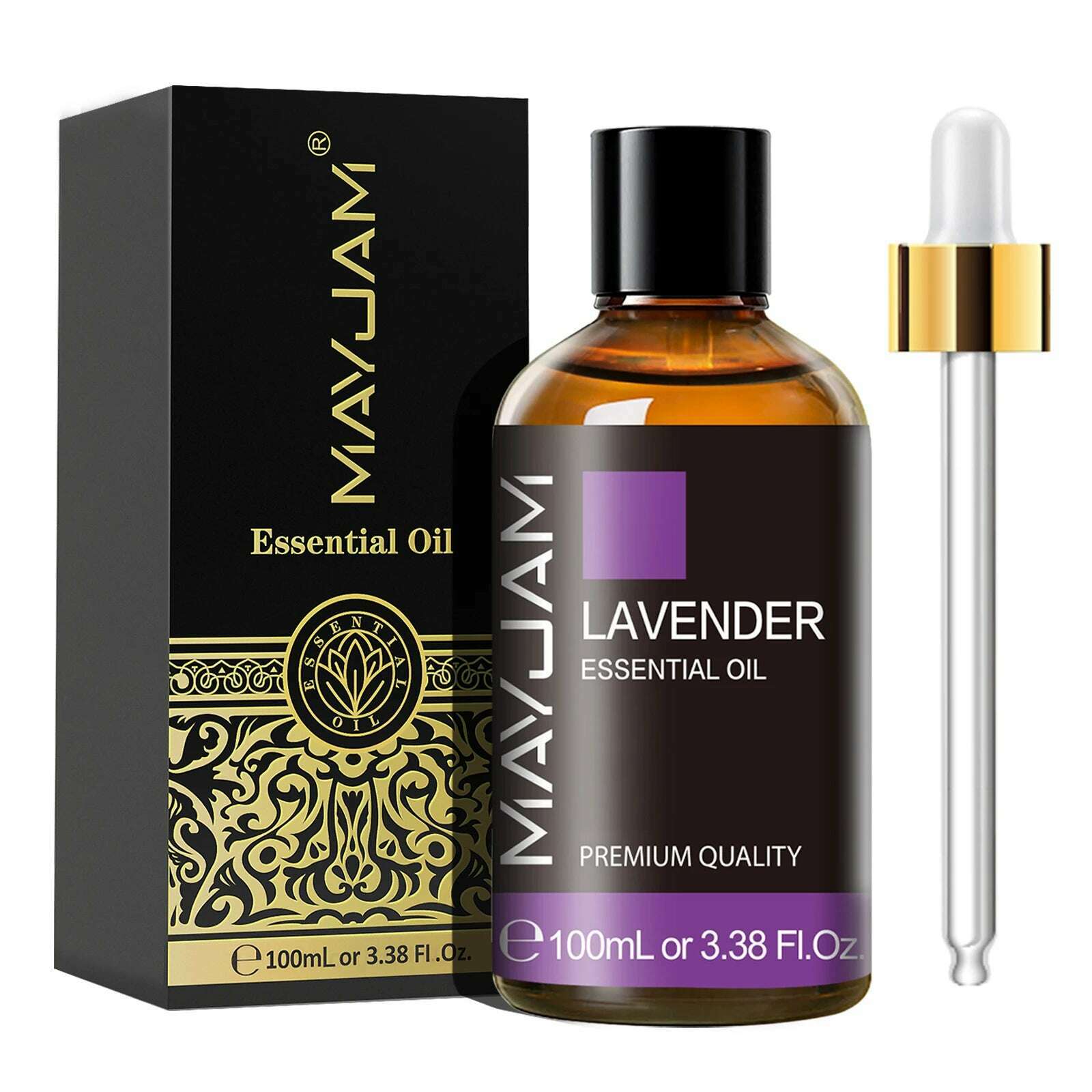 KIMLUD, MAYJAM 1PCS 100ML Essential Oil with Dropper Sandalwood Lavender Eucalyptus Vanilla Aroma Oil For Humidifier Scent Candle Burner, Lavender / 100ml, KIMLUD APPAREL - Womens Clothes