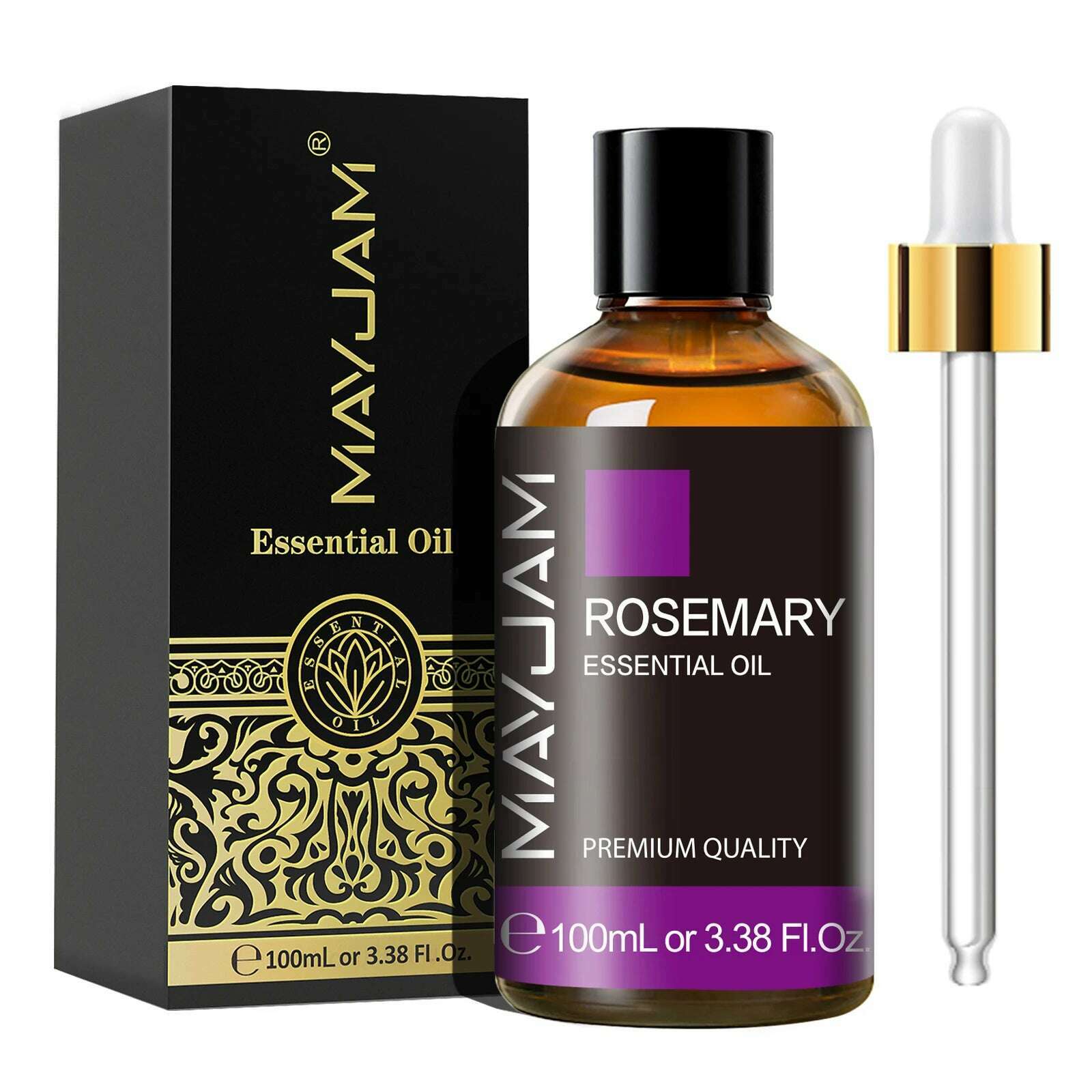 KIMLUD, MAYJAM 1PCS 100ML Essential Oil with Dropper Sandalwood Lavender Eucalyptus Vanilla Aroma Oil For Humidifier Scent Candle Burner, Rosemary / 100ml, KIMLUD APPAREL - Womens Clothes