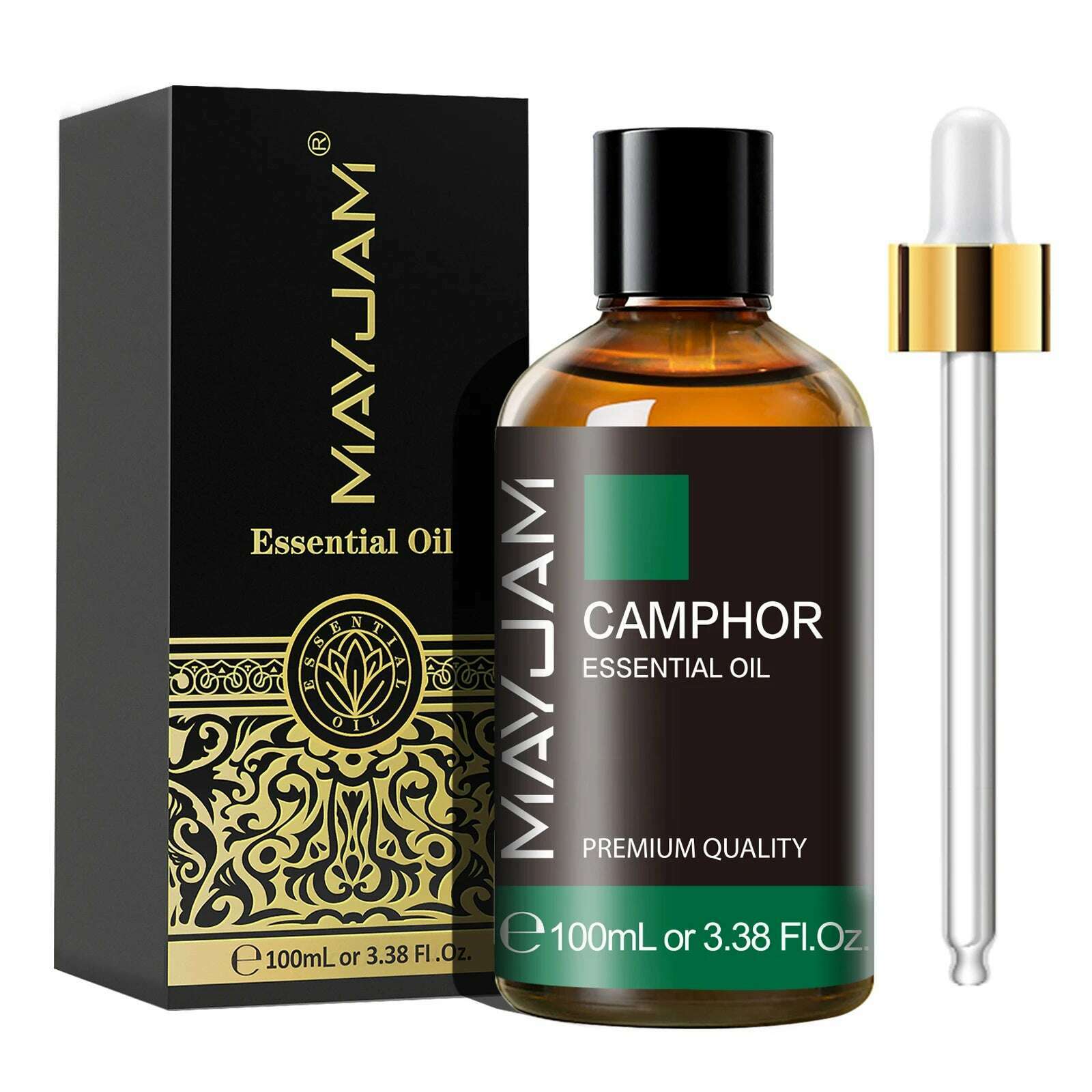 KIMLUD, MAYJAM 1PCS 100ML Essential Oil with Dropper Sandalwood Lavender Eucalyptus Vanilla Aroma Oil For Humidifier Scent Candle Burner, Camphor / 100ml, KIMLUD APPAREL - Womens Clothes