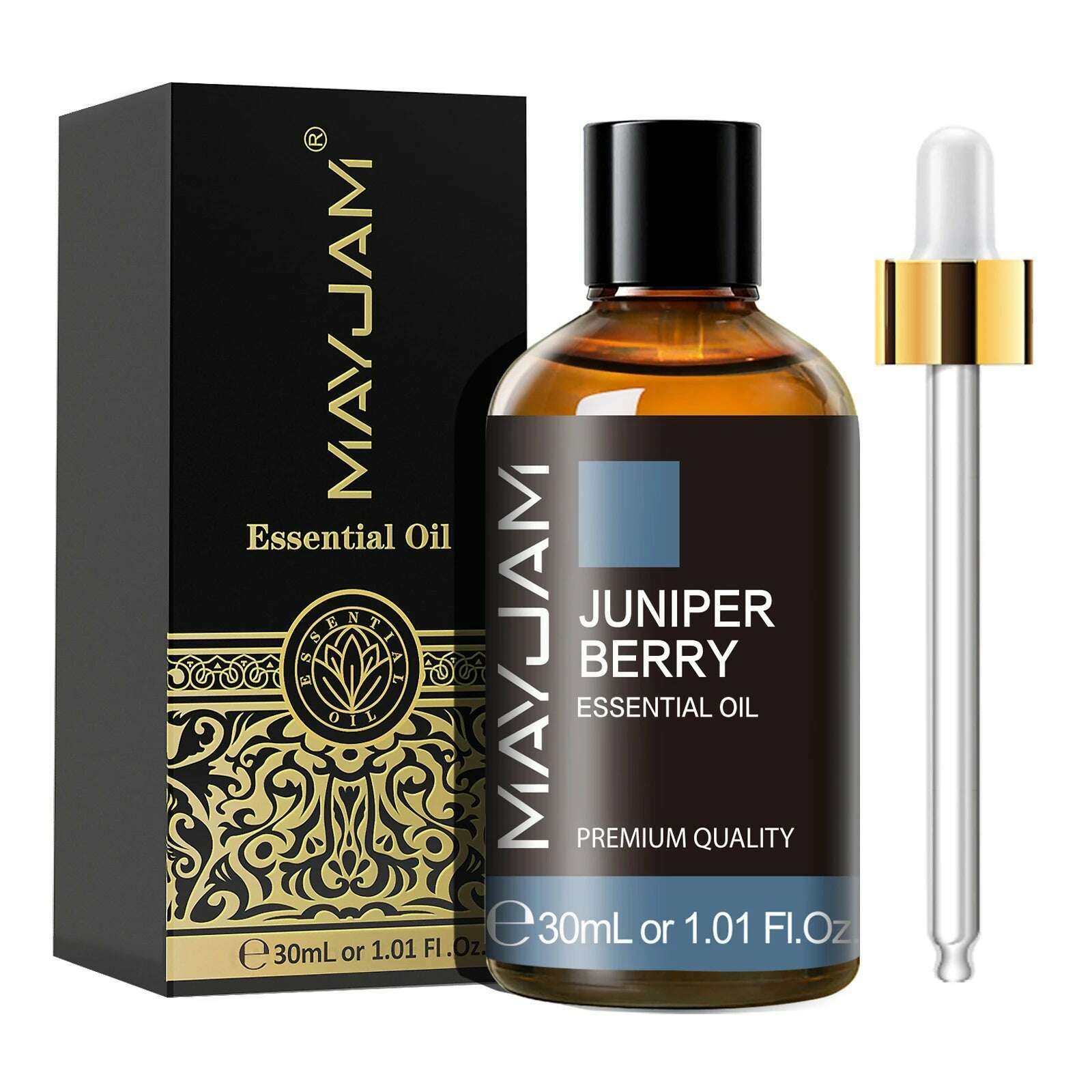 KIMLUD, MAYJAM 30ML with Dropper Essential Oils Oregano Lemon Eucalyptus Spearmint Neroli Helichrysum Turmeric Anise Star Tea Tree, Juniper Berry / 30ml, KIMLUD APPAREL - Womens Clothes