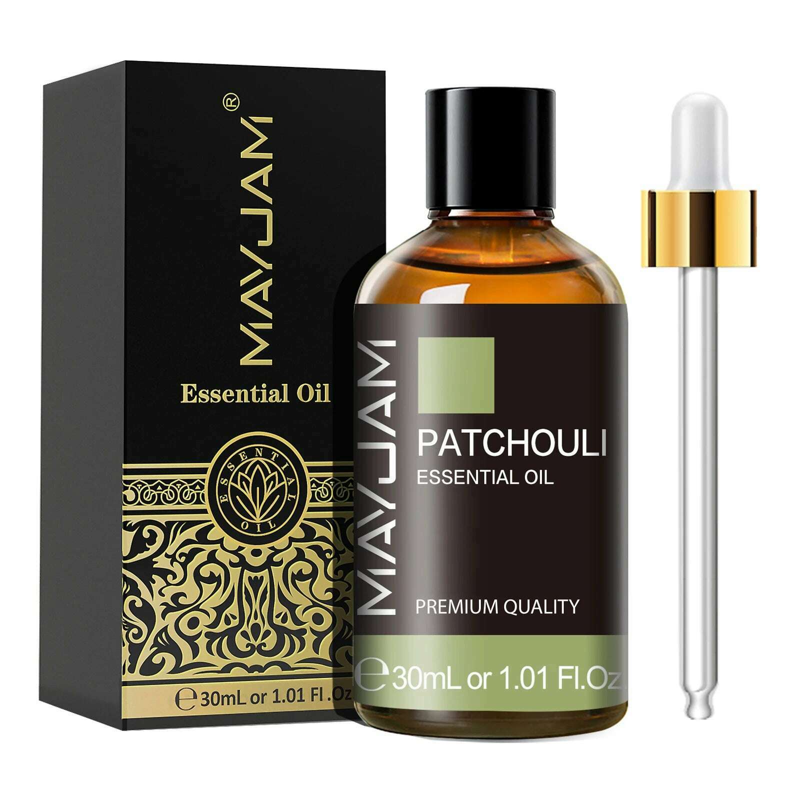 KIMLUD, MAYJAM 30ML with Dropper Essential Oils Oregano Lemon Eucalyptus Spearmint Neroli Helichrysum Turmeric Anise Star Tea Tree, Patchouli / 30ml, KIMLUD APPAREL - Womens Clothes