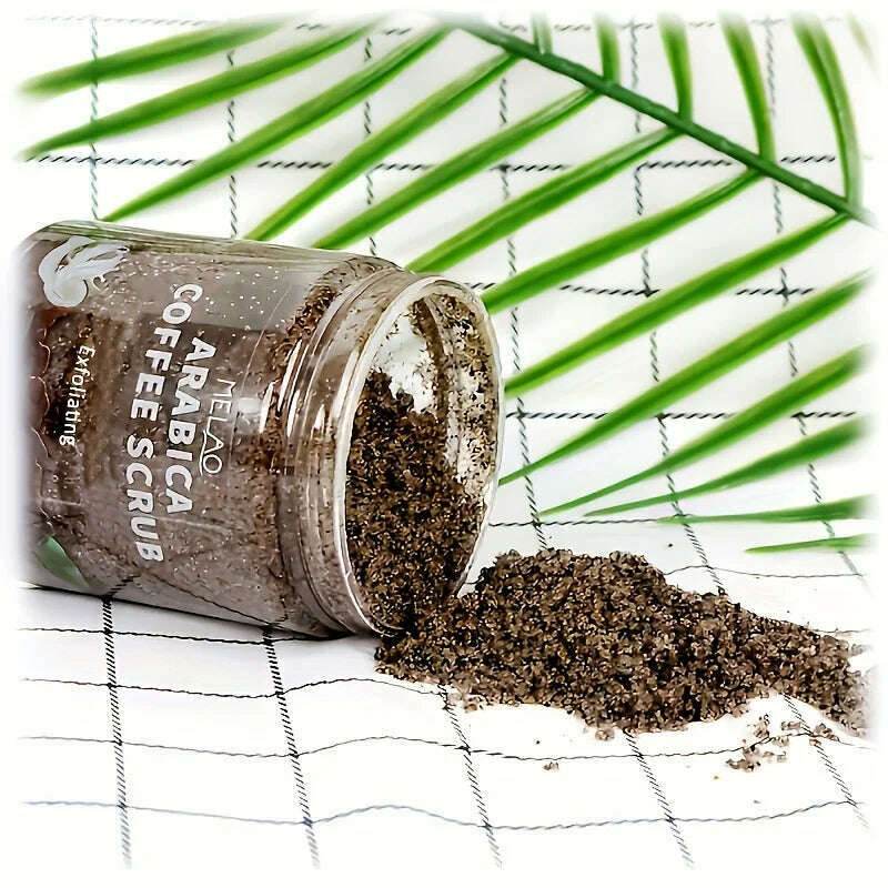 MELAO Arabica Coffee Scrub - All Natural Exfoliating Body Scrub for Skin Care Dead Sea Salt and Arabica Coffee Moisturizing - KIMLUD