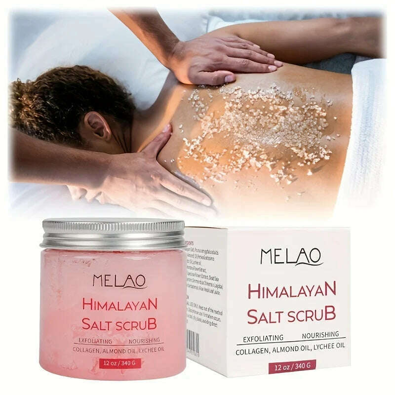 KIMLUD, MELAO Himalayan Salt Scrub Face Foot & Body Exfoliator Infused with Collagen and Stem Cell Exfoliating Salt Body Scrub, KIMLUD Womens Clothes