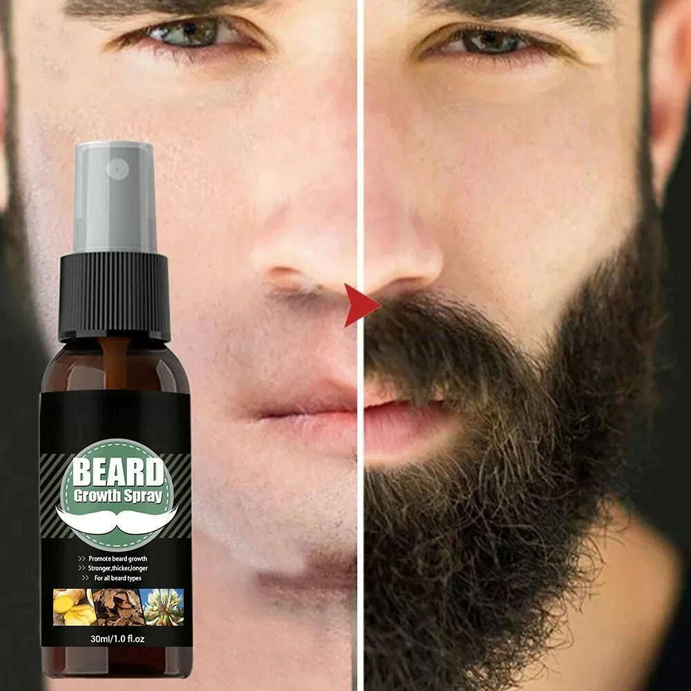 KIMLUD, Men Beard Growth Essential Oils Essence Spray Nourishing and Moisturizing Spray Beard Care Grooming Oil, 5ml, KIMLUD APPAREL - Womens Clothes