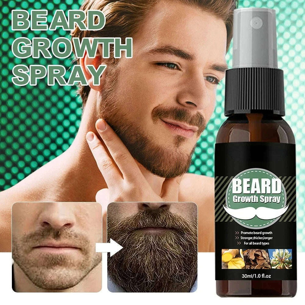 KIMLUD, Men Beard Growth Essential Oils Essence Spray Nourishing and Moisturizing Spray Beard Care Grooming Oil, KIMLUD Womens Clothes