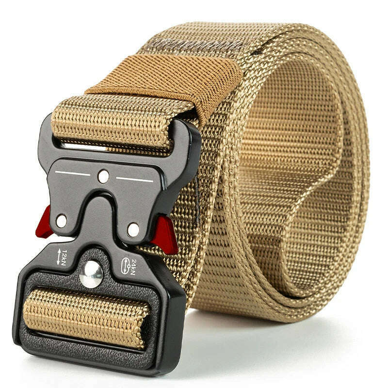 Men Belt Army Outdoor Hunting Tactical Multi Function Combat Survival High Quality Marine Corps Canvas For Nylon Male Luxury - KIMLUD