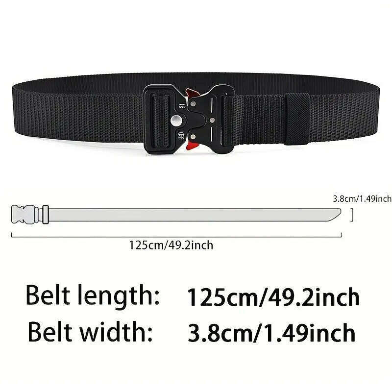 KIMLUD, Men's Belt Outdoor Multi Function Belt High Quality Canvas For Nylon Male Luxury Belts Women's Sports Jeans Belt Neutral Belts, KIMLUD Womens Clothes