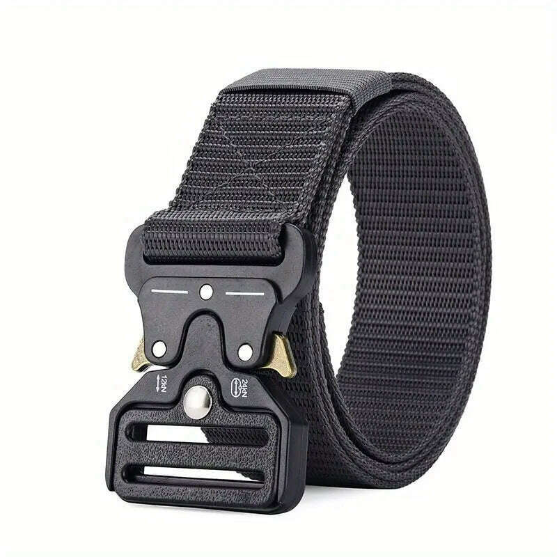 KIMLUD, Men's Belt Outdoor Multi Function Belt High Quality Canvas For Nylon Male Luxury Belts Women's Sports Jeans Belt Neutral Belts, StyleB-Grey / 125cm, KIMLUD APPAREL - Womens Clothes