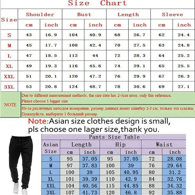 KIMLUD, Men's printed two-piece sportswear set with zippered hooded sweatshirt and pants, fitness and running men's clothing 2024, KIMLUD Womens Clothes