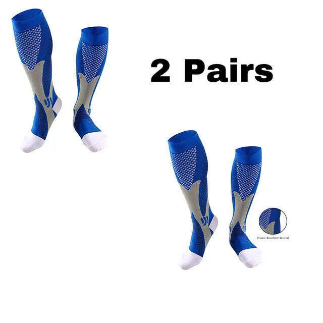 KIMLUD, Men's Sports Compression Socks Varicose Veins Cycling Socks Nursing Running Compression Socks Nurse Outdoor Natural Hiking, ZH504 / L XL, KIMLUD APPAREL - Womens Clothes