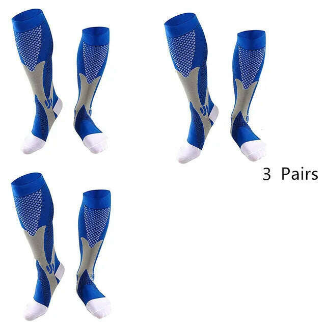 KIMLUD, Men's Sports Compression Socks Varicose Veins Cycling Socks Nursing Running Compression Socks Nurse Outdoor Natural Hiking, ZH508 / L XL, KIMLUD APPAREL - Womens Clothes