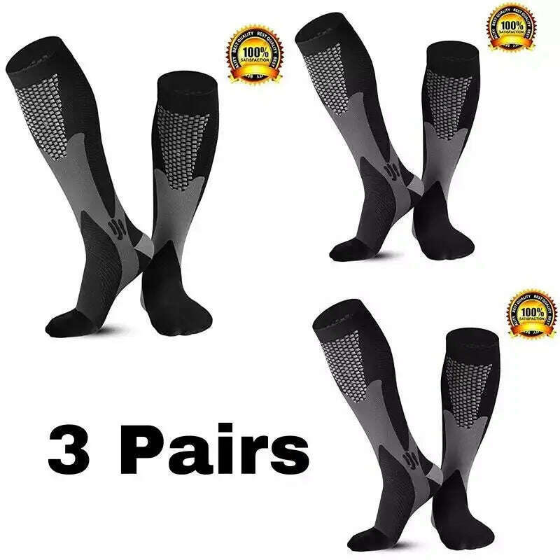 KIMLUD, Men's Sports Compression Socks Varicose Veins Cycling Socks Nursing Running Compression Socks Nurse Outdoor Natural Hiking, ZH506 / S M, KIMLUD APPAREL - Womens Clothes