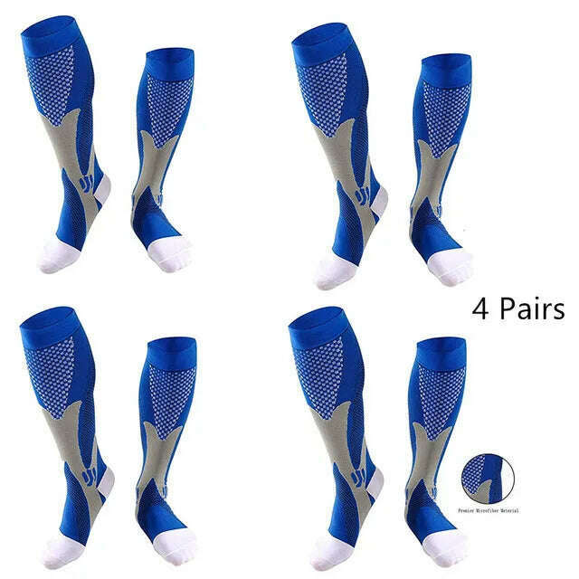 KIMLUD, Men's Sports Compression Socks Varicose Veins Cycling Socks Nursing Running Compression Socks Nurse Outdoor Natural Hiking, ZH516 / L XL, KIMLUD APPAREL - Womens Clothes