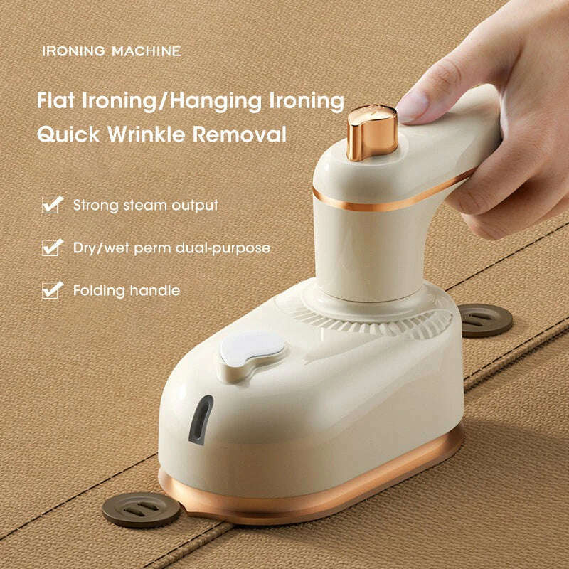 KIMLUD, Mini Electric Irons Handheld Portable Home Travelling For Clothes Ironing T-Shirt Wet Dry Ironing Machine, KIMLUD Womens Clothes