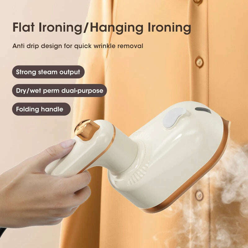 KIMLUD, Mini Electric Irons Handheld Portable Home Travelling For Clothes Ironing T-Shirt Wet Dry Ironing Machine, KIMLUD Womens Clothes