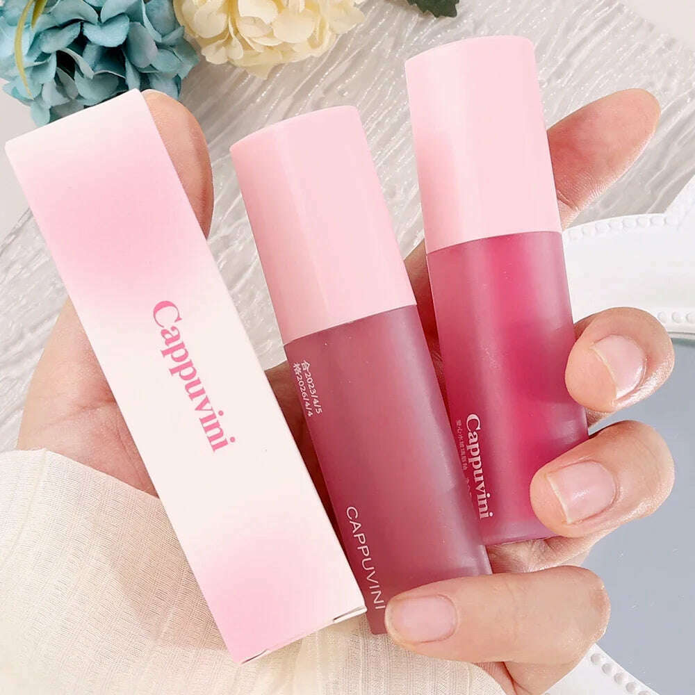 KIMLUD, Mirror Water Lip Glaze Pink Love Heart Moisturizing Sexy Red Lip Tint Liquid Lipstick Makeup Longlasting Non-stick Cup Lip Gloss, KIMLUD Womens Clothes