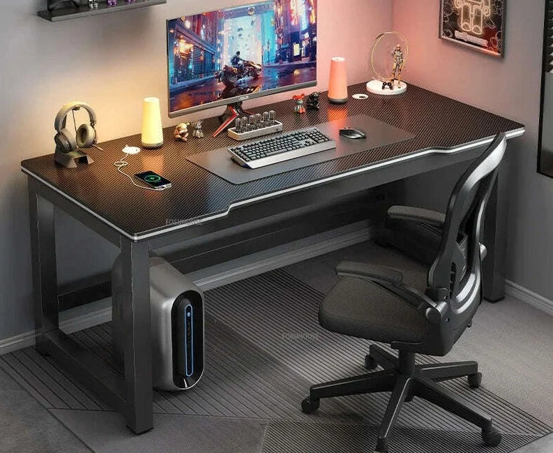 KIMLUD, modern Desktop Computer Desks Household Office Table Gaming Pc Bedroom Student Study Table Writing Desk Table Office Furniture Z, A-black A-80cm-chair, KIMLUD APPAREL - Womens Clothes