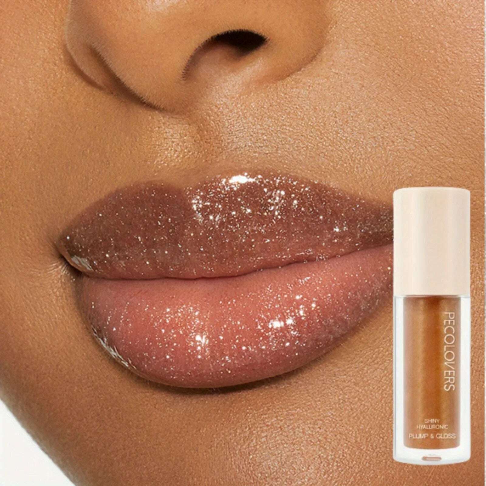 Moisturizing And Lip Lacquer Sparkling Lip Gel Lip Gloss Shiny And Glittery Glass Lips Daily Makeup Water Glossy Lip Color - KIMLUD