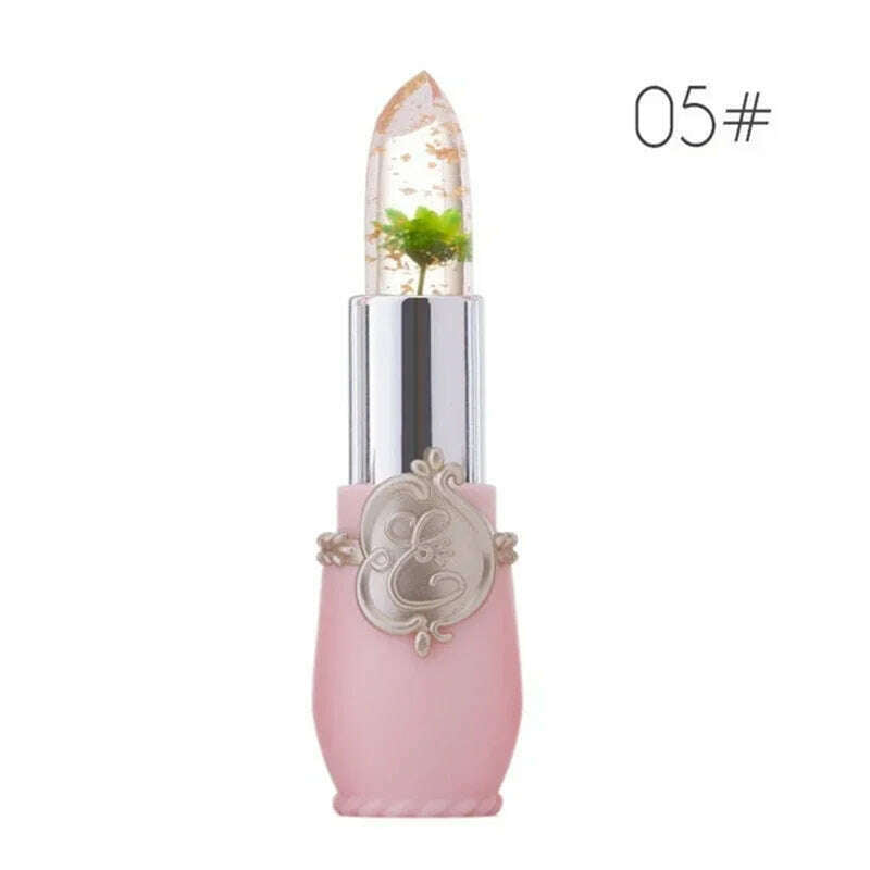 KIMLUD, Moisturizing Flower Lip Blam Jelly Transparent Long Lasting Temperature Changed Color Lipstick Pink Nourish Lips Care Cosmetics, 05, KIMLUD APPAREL - Womens Clothes