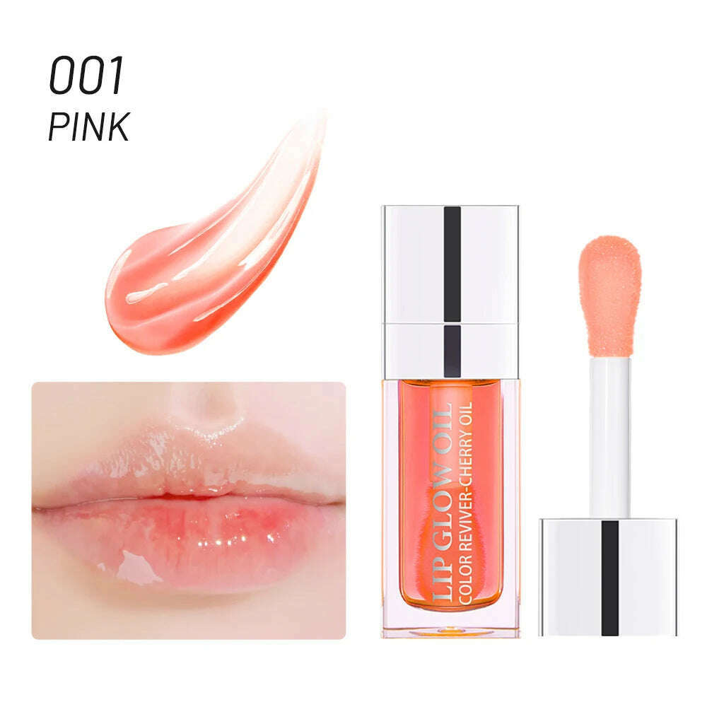 KIMLUD, Moisturizing Lip Balm Original Lip Oil Gloss Care of the Lips Benetitnt for Lips Plumping Exfoliating Pink Plumping Gloss Oil, 001 pink, KIMLUD APPAREL - Womens Clothes