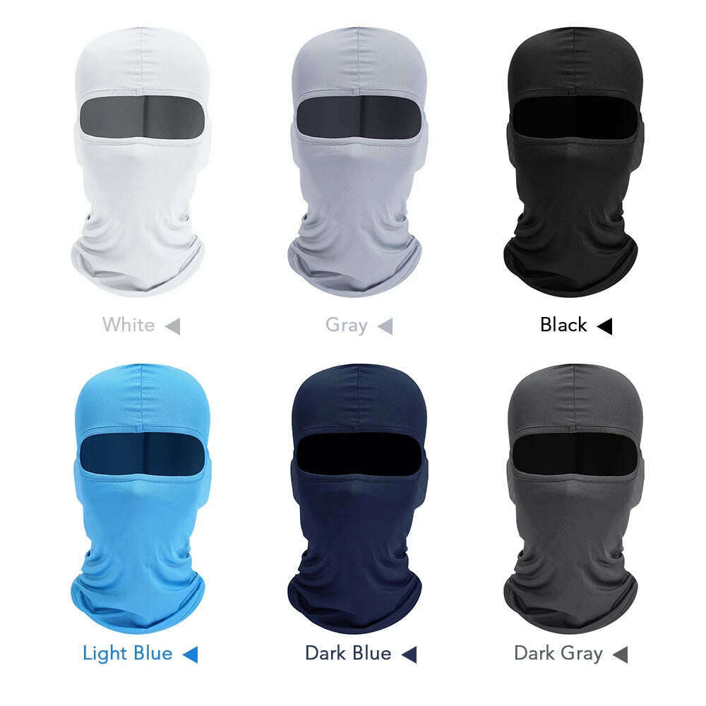 KIMLUD, Motorcycle Balaclava Full Face Cover Warmer Windproof Breathable Motorbike Motocross Cycling Biker Cycling Anti-UV Men Helmet, KIMLUD Womens Clothes