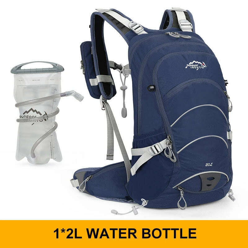 Mountaineering backpack 20 liters men's and women's outdoor sports bag waterproof camping hiking rain - KIMLUD