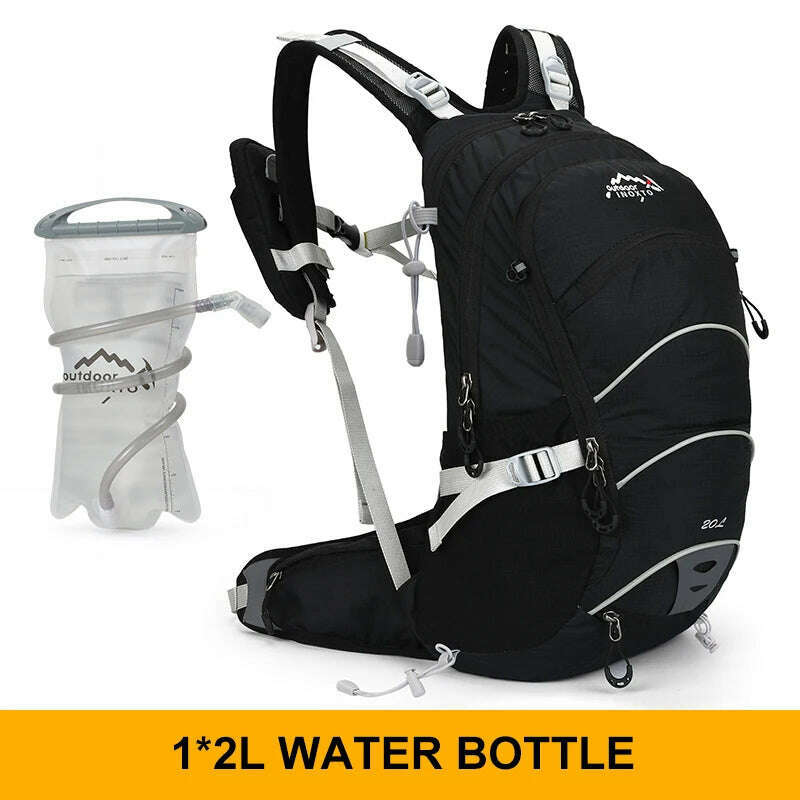 Mountaineering backpack 20 liters men's and women's outdoor sports bag waterproof camping hiking rain - KIMLUD