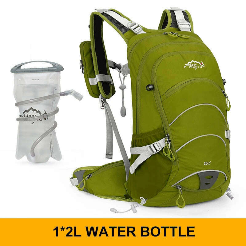 Mountaineering backpack 20 liters men's and women's outdoor sports bag waterproof camping hiking rain - KIMLUD