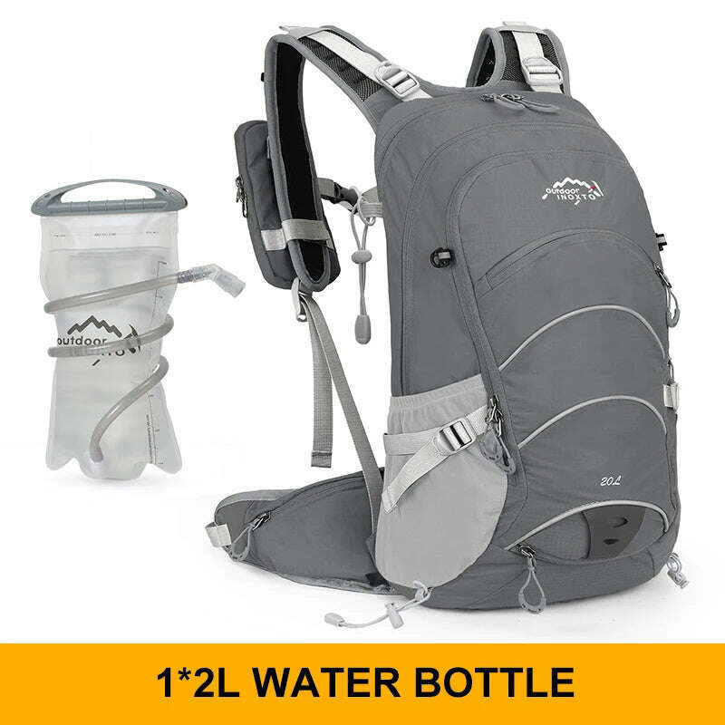 Mountaineering backpack 20 liters men's and women's outdoor sports bag waterproof camping hiking rain - KIMLUD