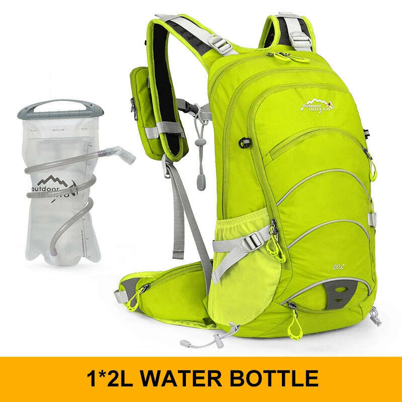 Mountaineering backpack 20 liters men's and women's outdoor sports bag waterproof camping hiking rain - KIMLUD